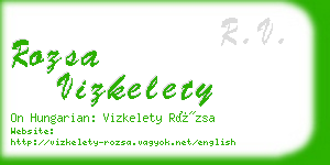 rozsa vizkelety business card